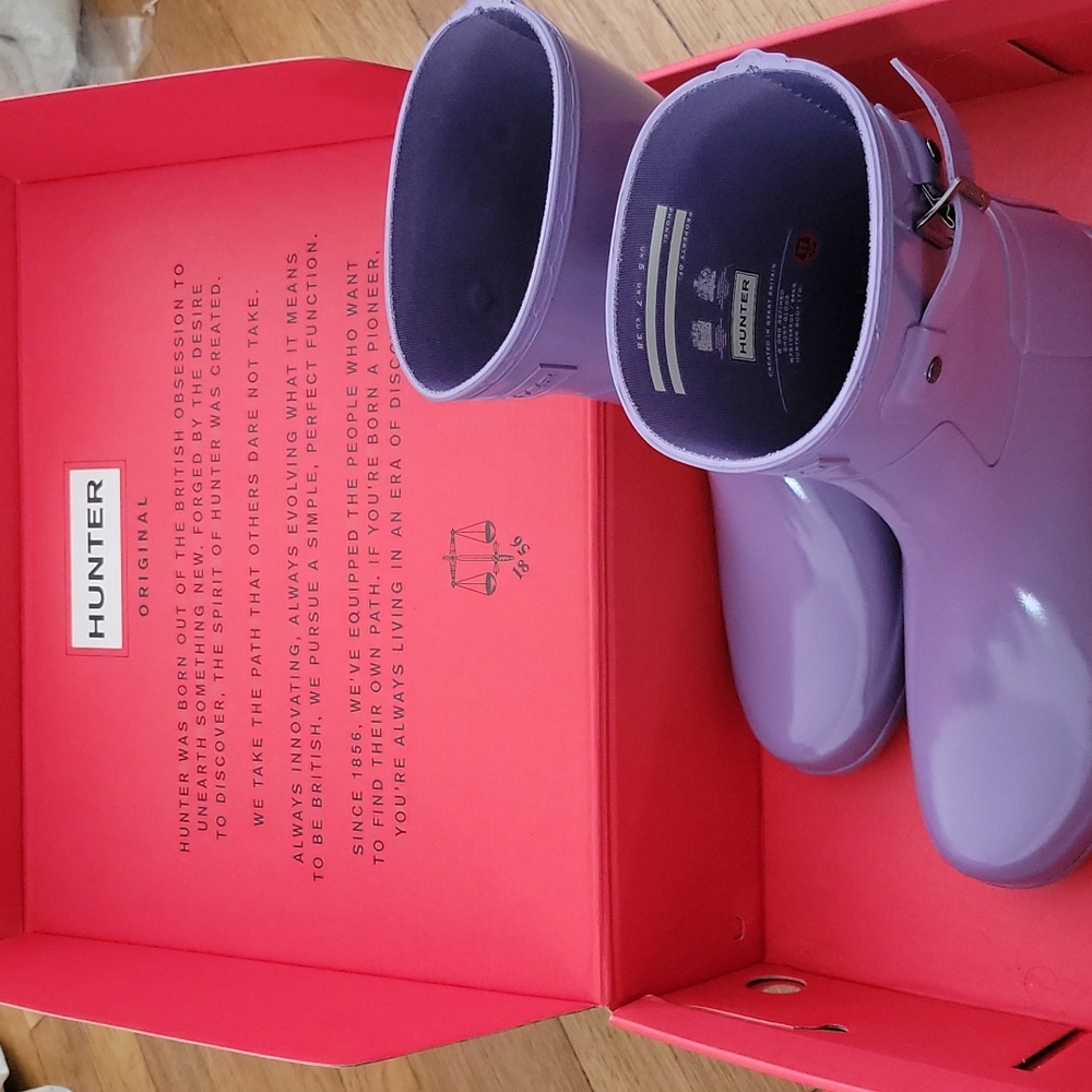 mid calf Hunter rain boots